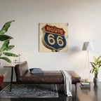 U.S. Route 66  Wood Wall Art Gallery Image 2