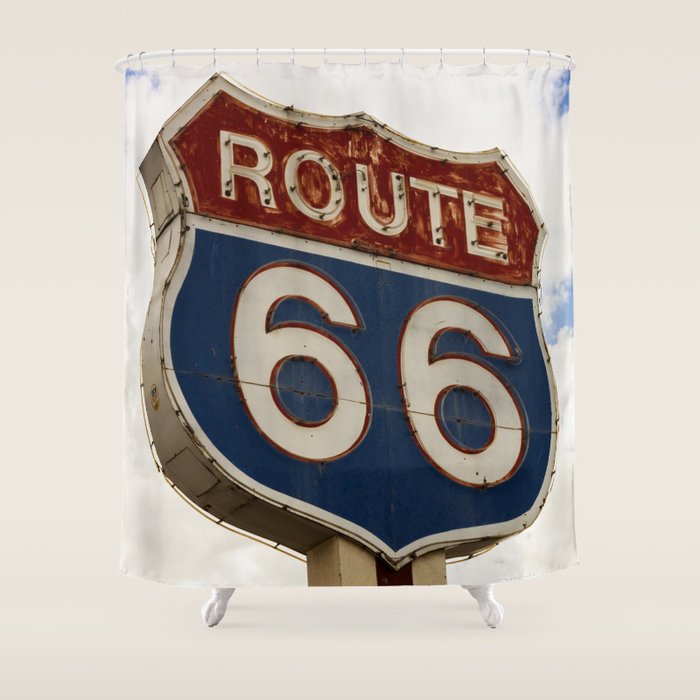 U.S. Route 66  Shower Curtain Gallery Image 1