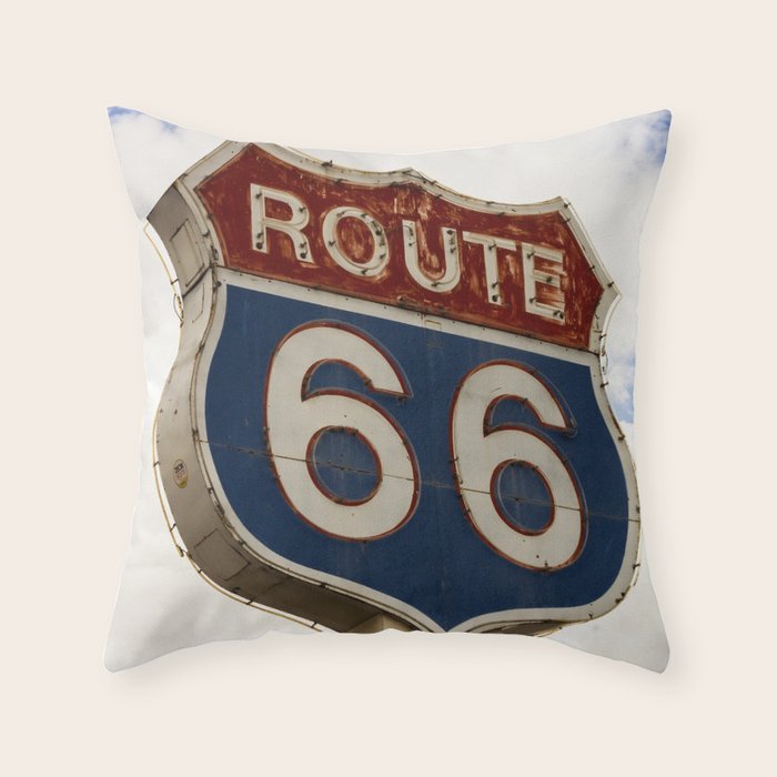 U.S. Route 66  Throw Pillow Gallery Image 1