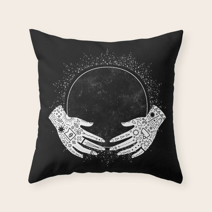 New Moon Throw Pillow Gallery Image 1
