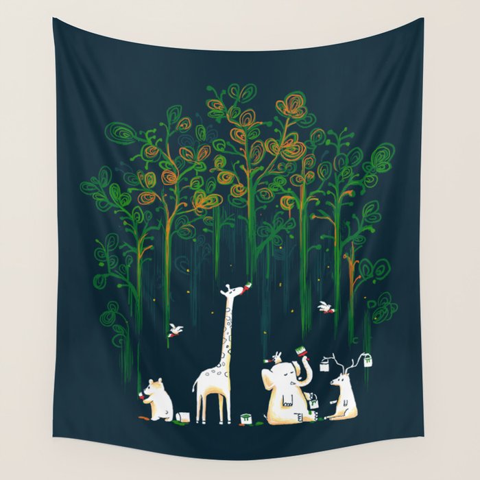 Re-paint the Forest Wall Tapestry Gallery Image 4