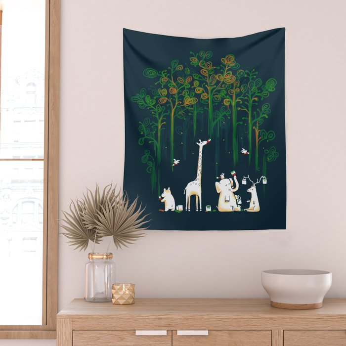 Re-paint the Forest Wall Tapestry Gallery Image 2