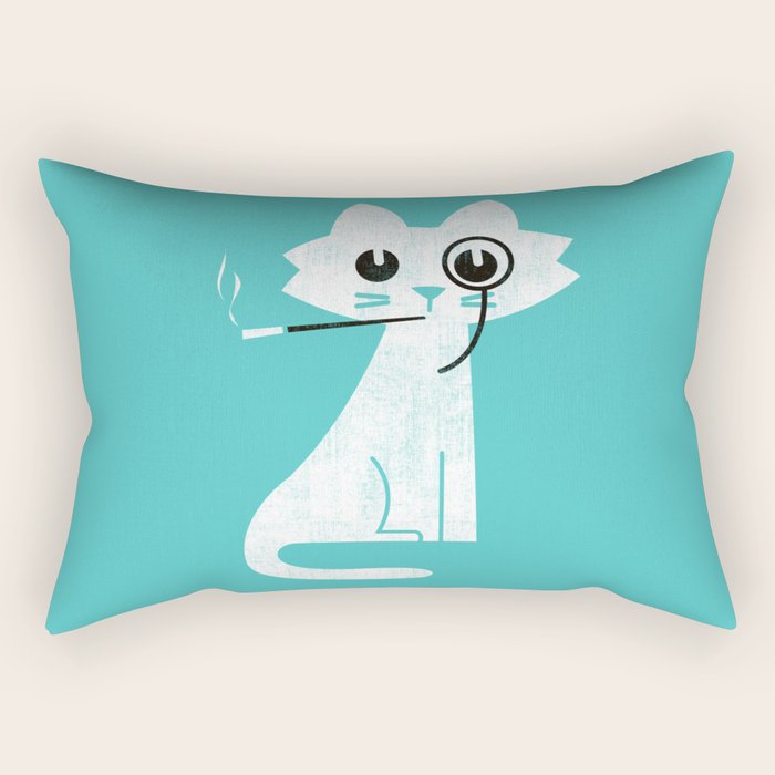 Mark - fancy cat Rectangular Pillow Gallery Image 1