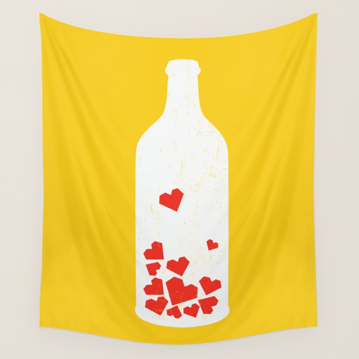 Message in a bottle Wall Tapestry Gallery Image 1
