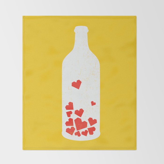 Message in a bottle Throw Blanket Gallery Image 2