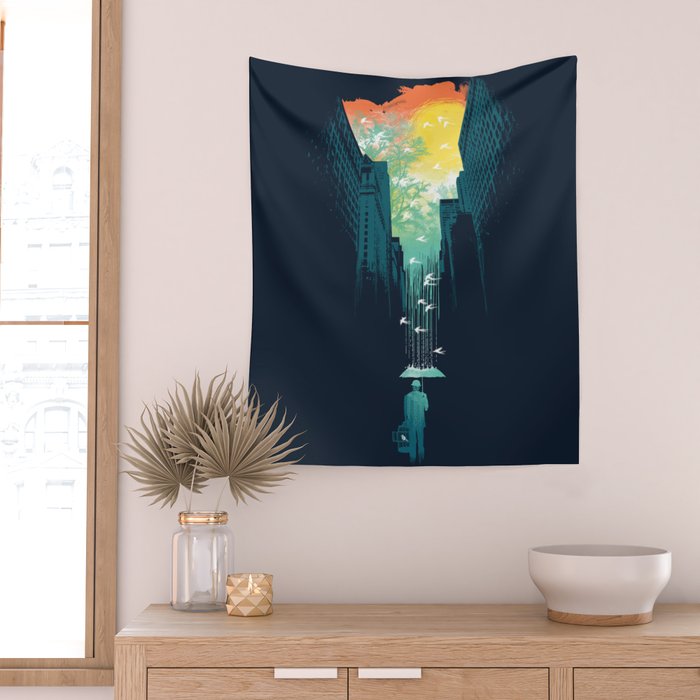 I Want My Blue Sky Wall Tapestry Gallery Image 2