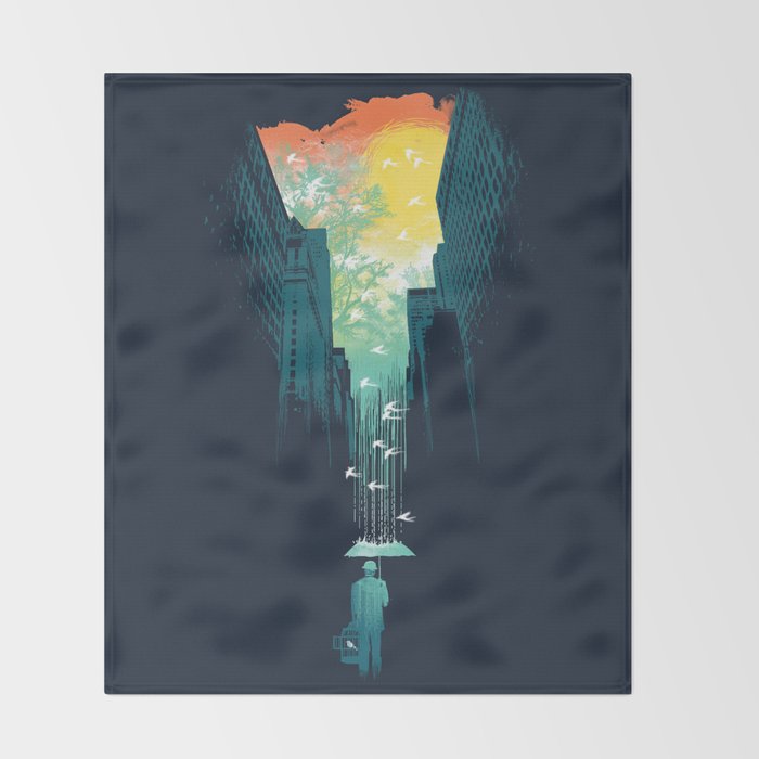 I Want My Blue Sky Throw Blanket Gallery Image 2