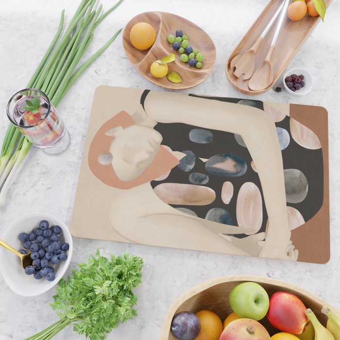 Abstract Art Female Figure 32 Cutting Board Gallery Image 2