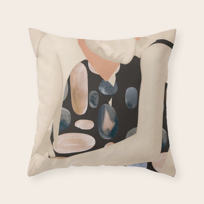 Abstract Art Female Figure 32 Throw Pillow Gallery Image 6