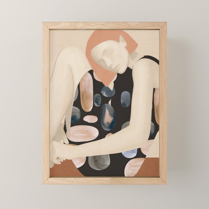 Abstract Art Female Figure 32 Mini Art Print Gallery Image 1