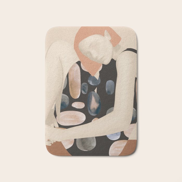 Abstract Art Female Figure 32 Bath Mat Gallery Image 1