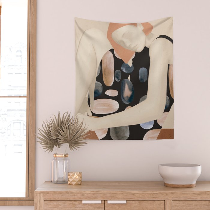 Abstract Art Female Figure 32 Wall Tapestry Gallery Image 2