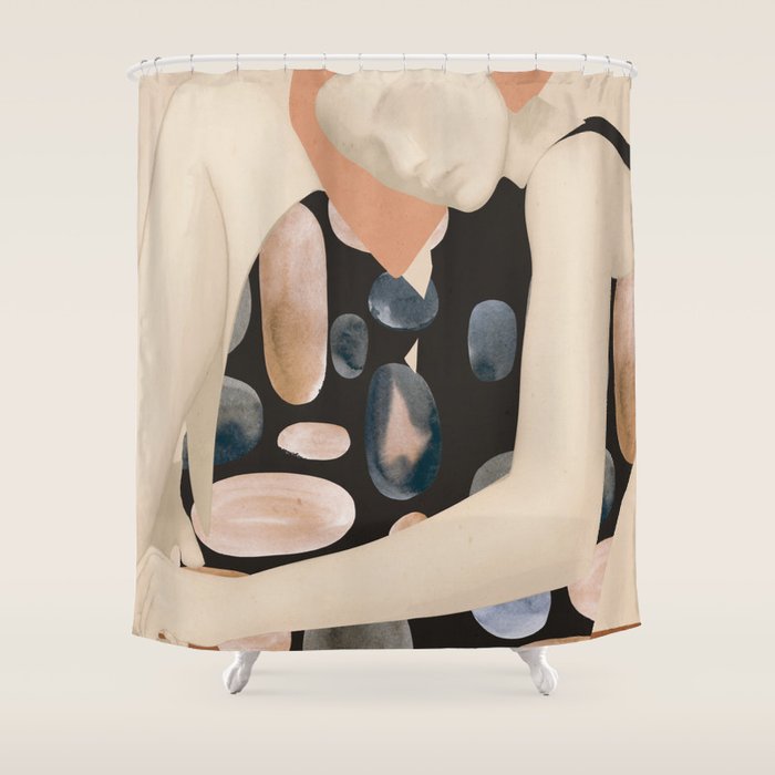 Abstract Art Female Figure 32 Shower Curtain Gallery Image 1