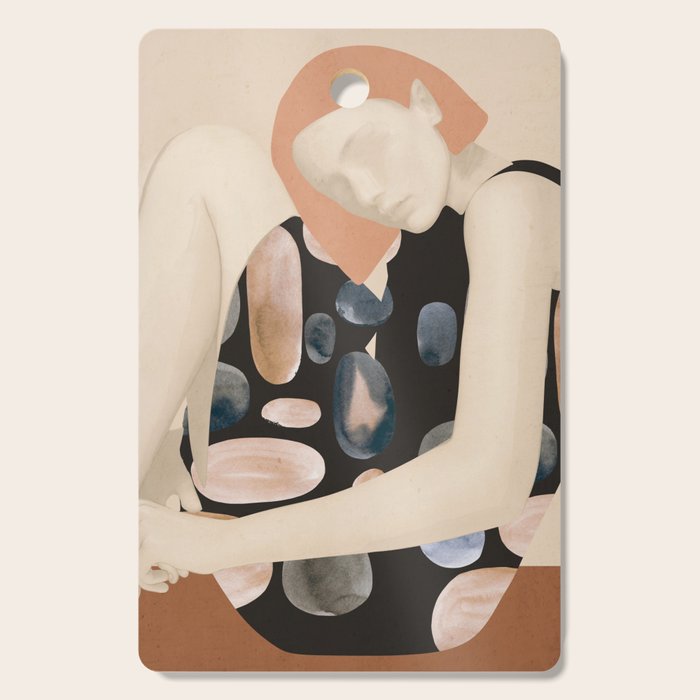 Abstract Art Female Figure 32 Cutting Board Gallery Image 1