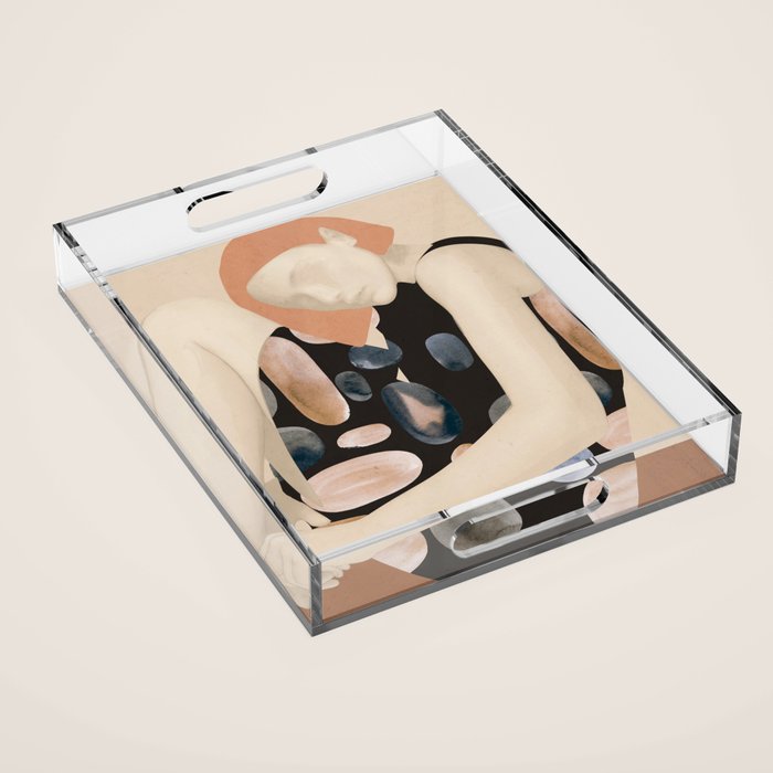 Abstract Art Female Figure 32 Acrylic Tray Gallery Image 1