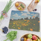 Dreaming in a Summer Field - boho nature wildflower photograph Cutting Board Gallery Image 2
