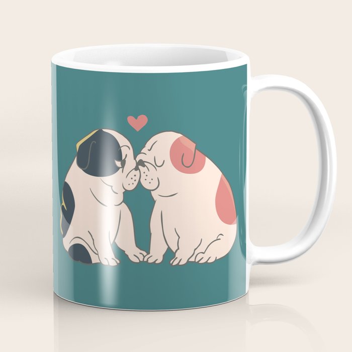 English Bulldog Kisses Coffee Mug Gallery Image 1