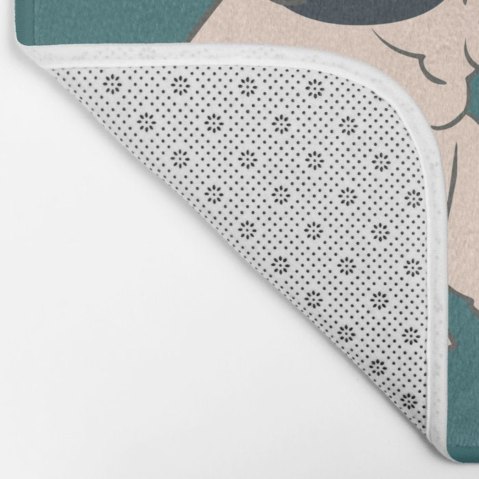 English Bulldog Kisses Bath Mat Gallery Image 2