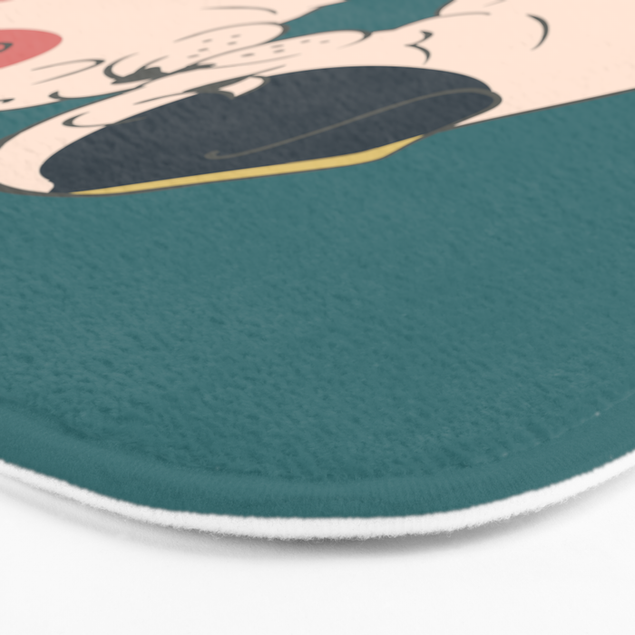 English Bulldog Kisses Bath Mat Gallery Image 3