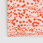 Abstract Ink Blot Strata Pattern in Persimmon Orange Poster Gallery Image 3