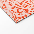 Abstract Ink Blot Strata Pattern in Persimmon Orange Welcome Mat Gallery Image 2
