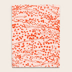 Abstract Ink Blot Strata Pattern in Persimmon Orange Notebook Gallery Image 4
