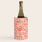 Abstract Ink Blot Strata Pattern in Persimmon Orange Wine Chiller Gallery Image 3