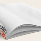 Abstract Ink Blot Strata Pattern in Persimmon Orange Notebook Gallery Image 2