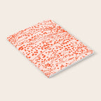 Abstract Ink Blot Strata Pattern in Persimmon Orange Notebook Gallery Image 2