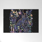 Black Cat Welcome Mat Gallery Image 1