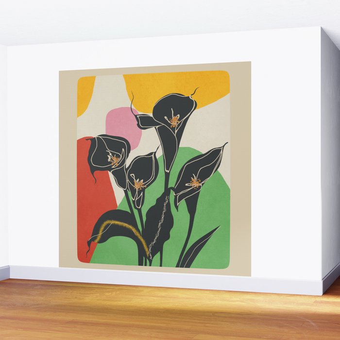 Modern Calla Harmony Wall Mural Gallery Image 2