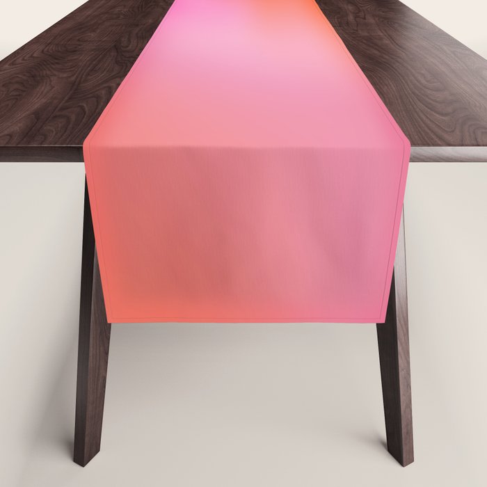 Pink and. Orange gradient colours inspiration Table Runner Gallery Image 1