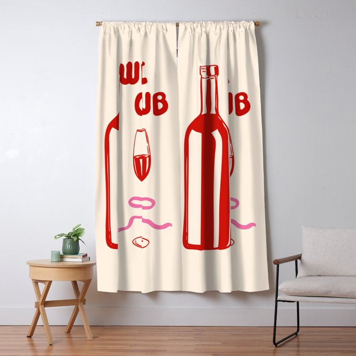 Wine Club Coquette Window Curtain Gallery Image 1