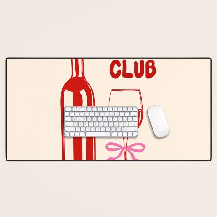 Wine Club Coquette Desk Mat Gallery Image 1