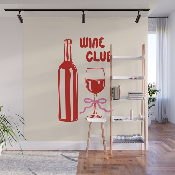 Wine Club Coquette Wall Mural Gallery Image 1