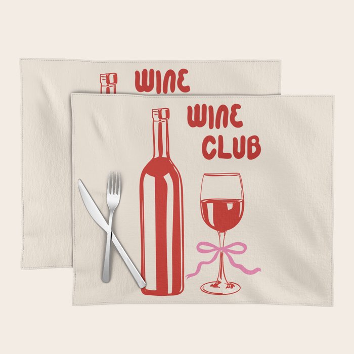 Wine Club Coquette Placemat Gallery Image 1