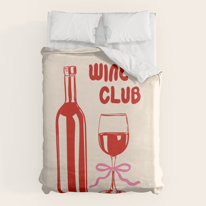 Wine Club Coquette Duvet Cover Gallery Image 6