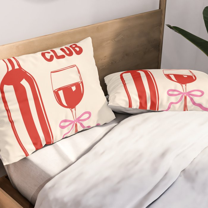 Wine Club Coquette Pillow Sham Gallery Image 2