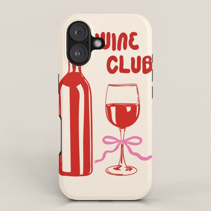 Wine Club Coquette iPhone Case Gallery Image 1