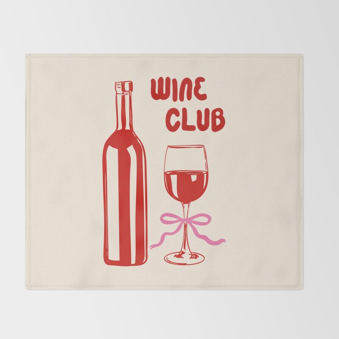 Wine Club Coquette Throw Blanket Gallery Image 2