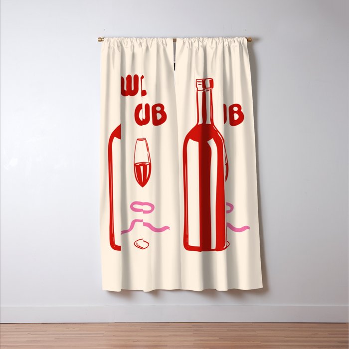 Wine Club Coquette Window Curtain Gallery Image 3