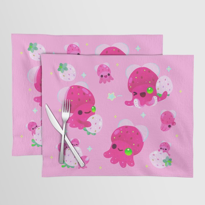Strawberry squid Placemat Gallery Image 1