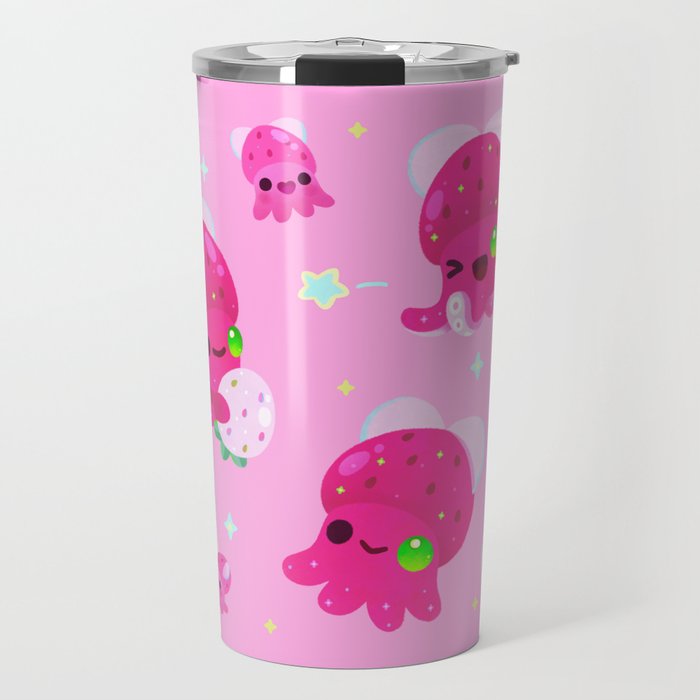 Strawberry squid Travel Mug Gallery Image 1