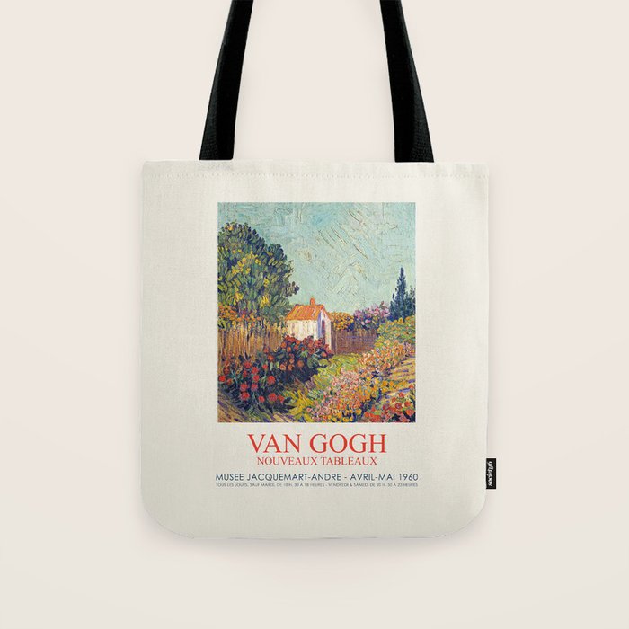 Vincent van Gogh Vintage Exhibition Poster, 1960 Tote Bag Gallery Image 1