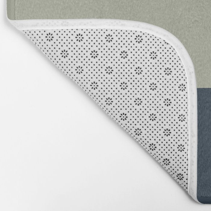 Sage Navy Bath Mat Gallery Image 2
