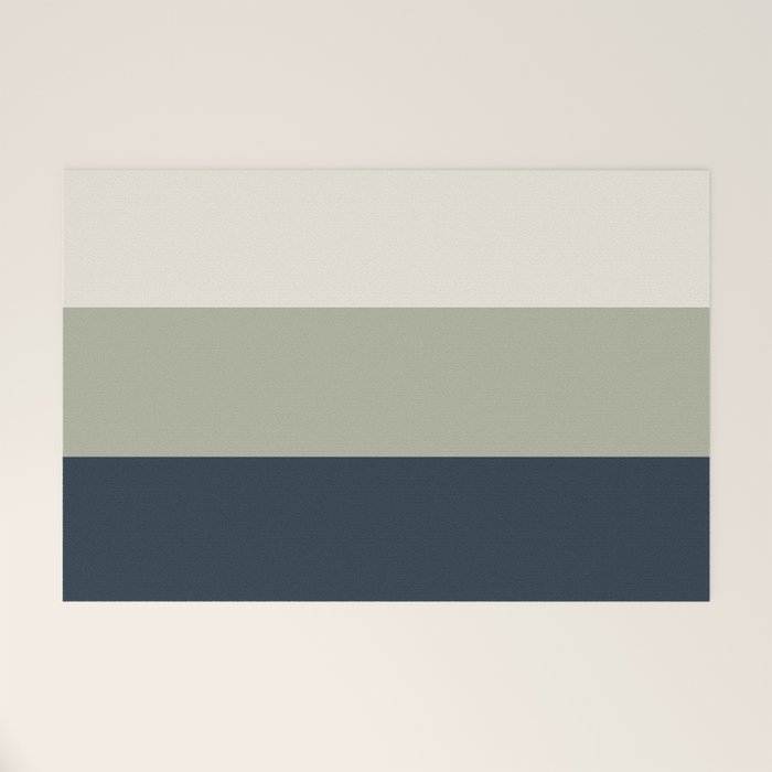 Sage Navy Welcome Mat Gallery Image 1