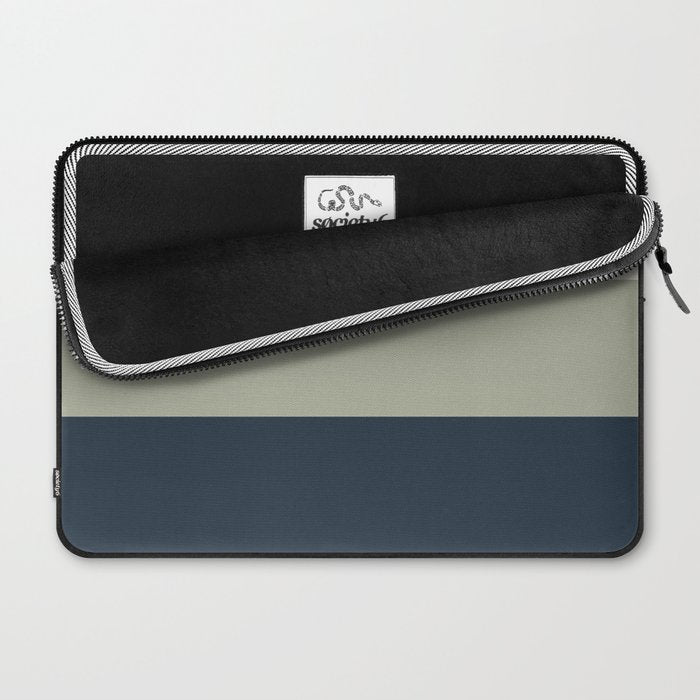 Sage Navy Laptop Sleeve Gallery Image 2