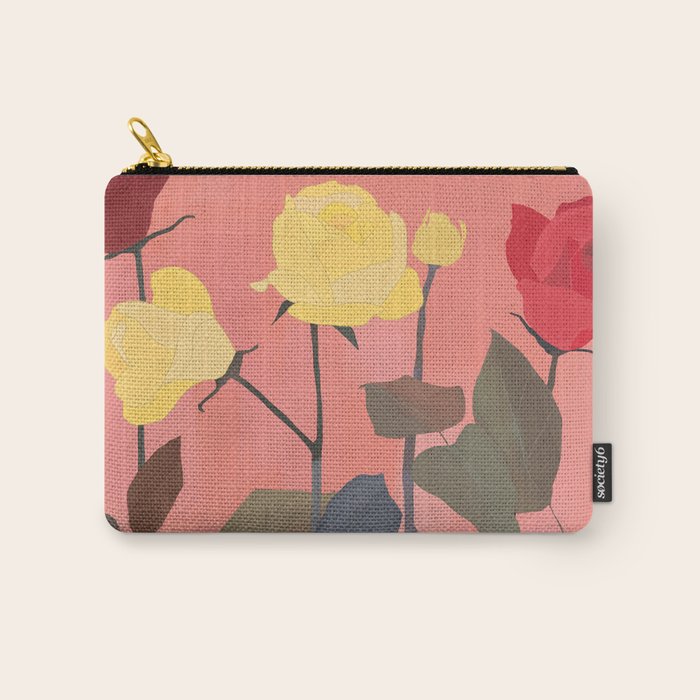 Red and Yellow Roses Carry All Pouch Gallery Image 1