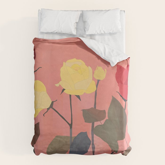 Red and Yellow Roses Duvet Cover Gallery Image 1