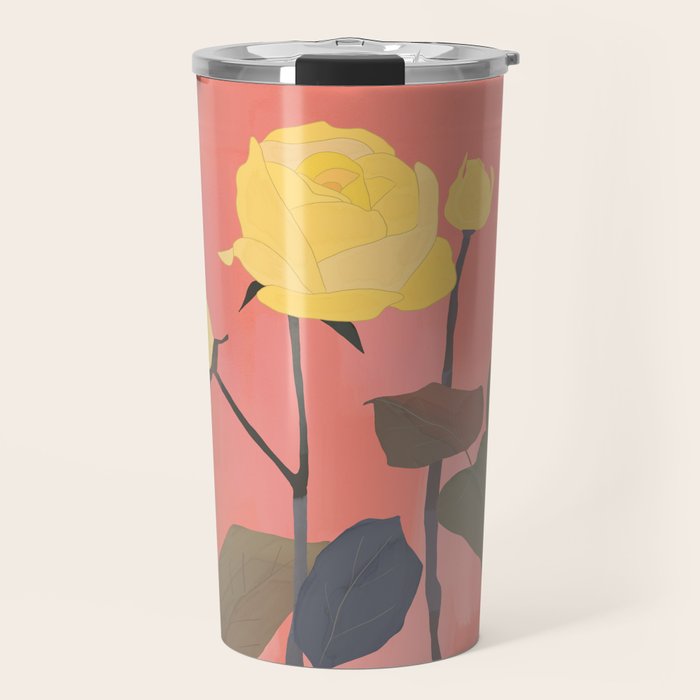 Red and Yellow Roses Travel Mug Gallery Image 1